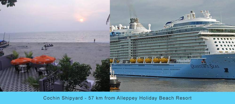 อัลเลปเปย์ ฮอลิเดย์ บีช รีสอร์ท Alappuzha ภายนอก รูปภาพ